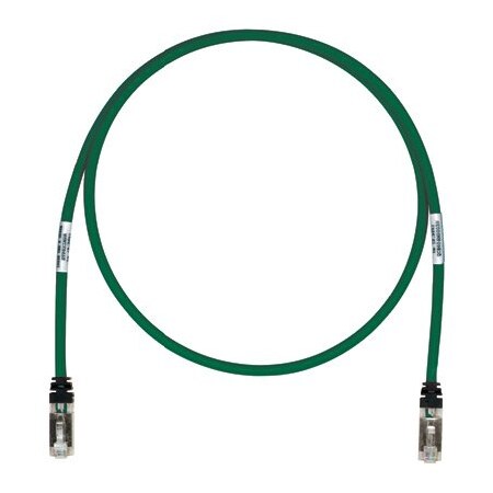 COP PATCH CORD CAT6A S/FTP 9FT GREEN 25PK